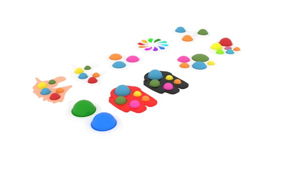 Simple Dimples Set 3D model - TurboSquid 1764483