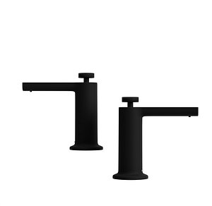 Matte Black Lewis Round Soap Dispenser 3D