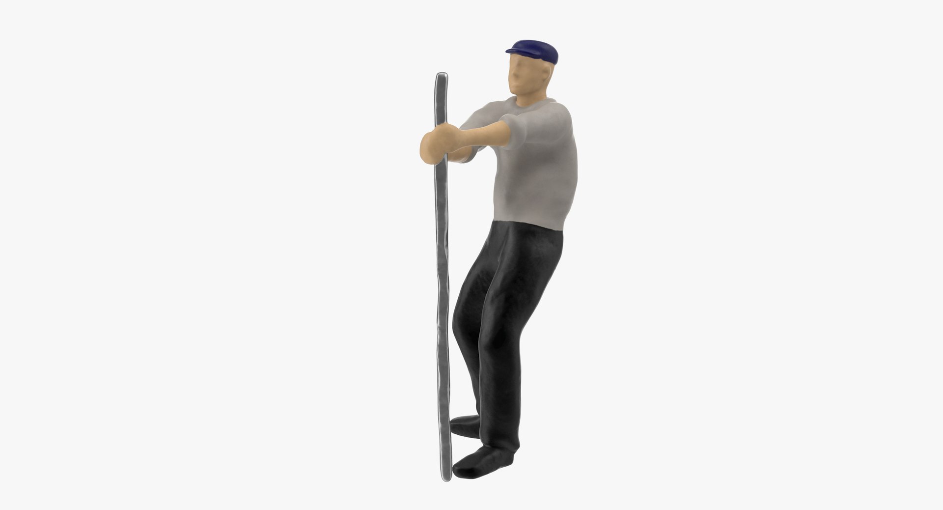 man work 05 3d model