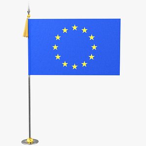 3D Flag of Europe V3 model