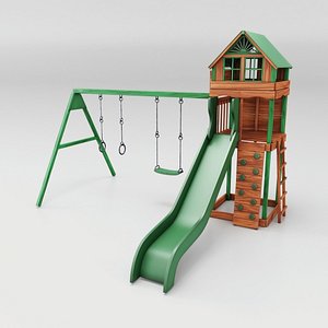 3D model cheerful slide
