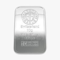 Silver Bar 10g 3D Model
