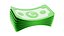 3D Banknote Euro Stack Loose Icon model