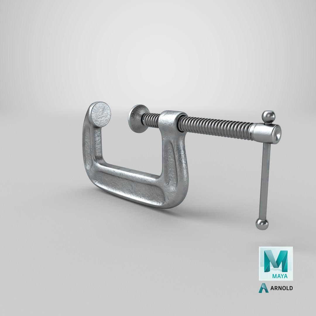 3D model c-clamp tool https://p.turbosquid.com/ts-thumb/ex/DpEo66/4RREk7Q6/stemcell_maya_arnold_render/png/1588380003/1920x1080/fit_q87/c4f95745816dea910ffc786281f9f8f40671f8d1/stemcell_maya_arnold_render.jpg