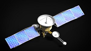 3D model satellite spaceship
