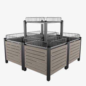 display market 3d model