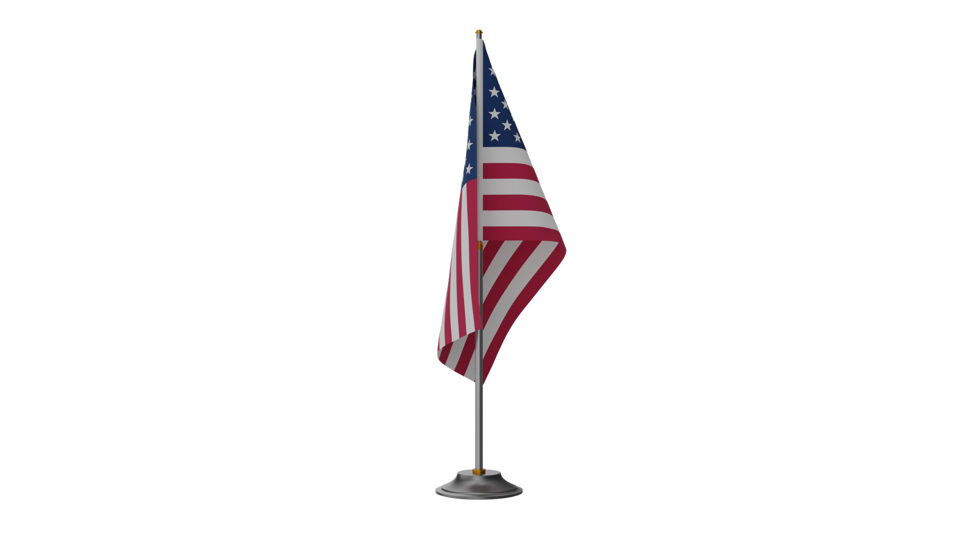 3D Table Flag USA V2 Model - TurboSquid 2214517