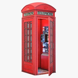 British Red Telephone Box PBR