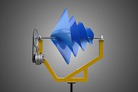 ARCHIMEDES SPIRAL 3 BLADE WIND TURBINE GENERATOR HORIZONTAL AXIS
