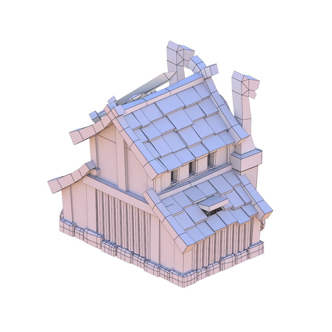 3d Viking House Model