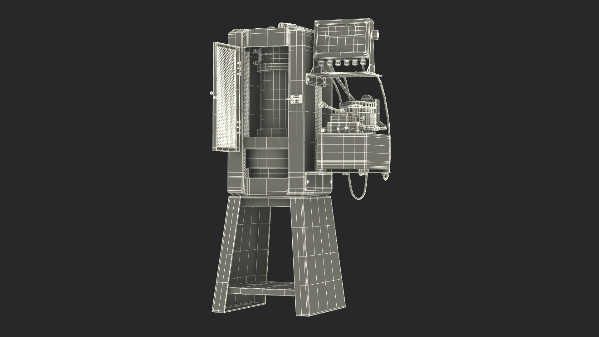 Industrial Hydraulic Press Machine Concrete 3D Model - TurboSquid 2325166