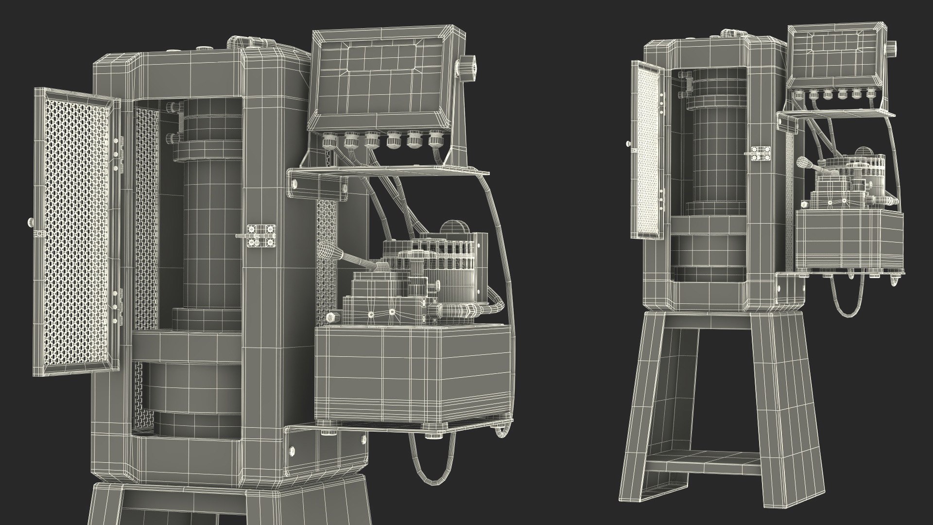 Industrial Hydraulic Press Machine Concrete 3D Model - TurboSquid 2325166