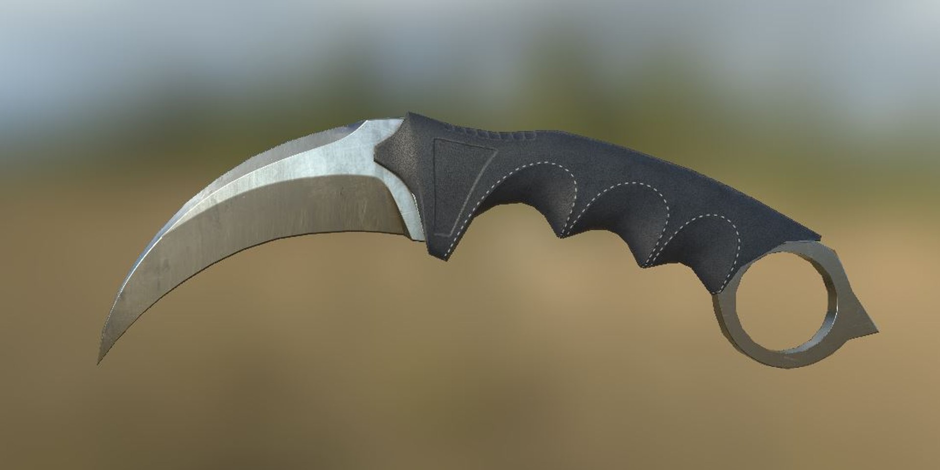 Ready Karambit Knife Pbr 3d Ma