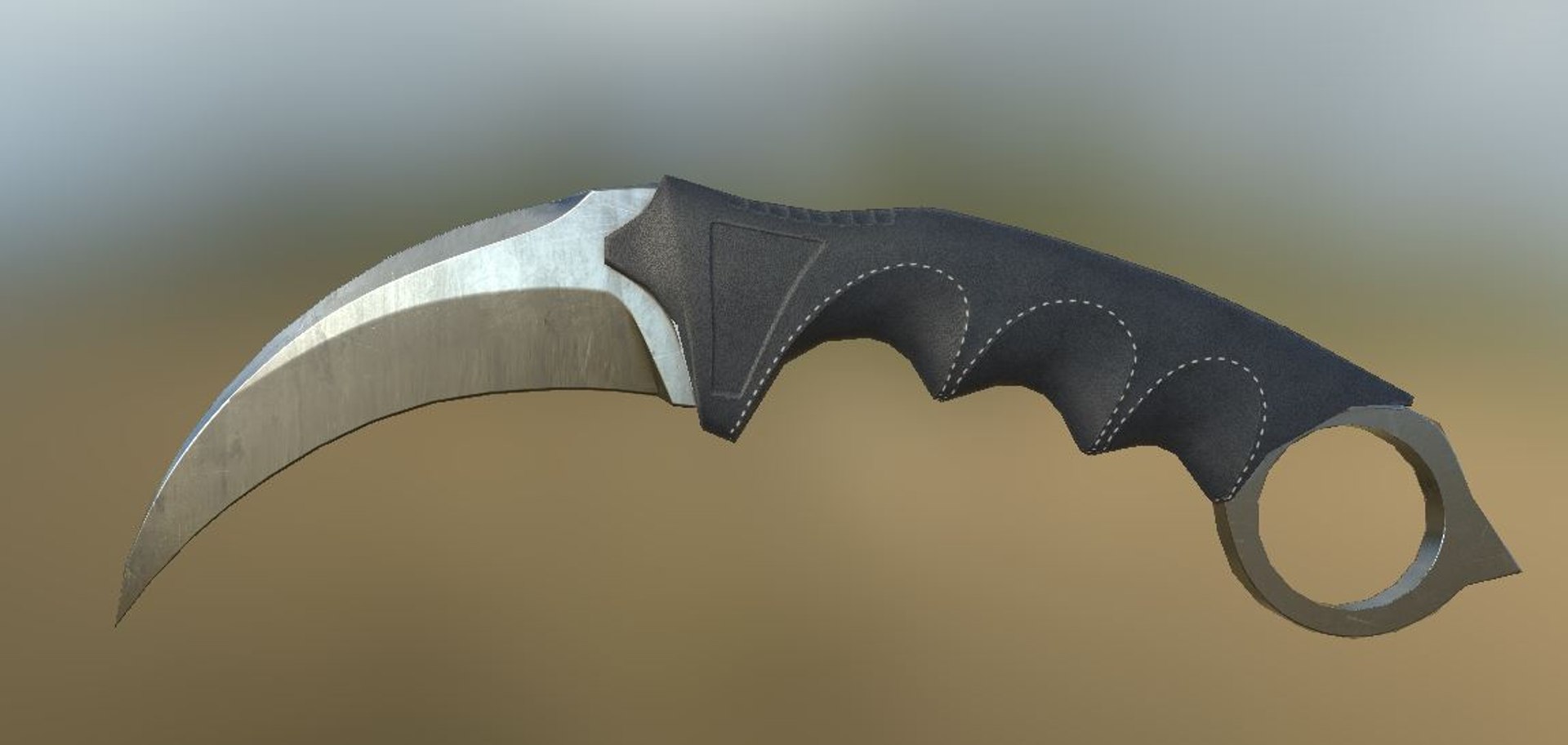 Ready Karambit Knife Pbr 3d Ma