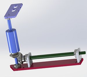 helical gear drive mechanism model