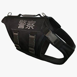 police dog body armor obj