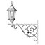 Antike Außenlampe