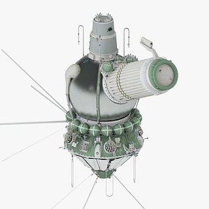 Voskhod-2 spacecraft with interior 3D