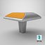 Road Studs Alluminum Refletores Amarelos e Brancos