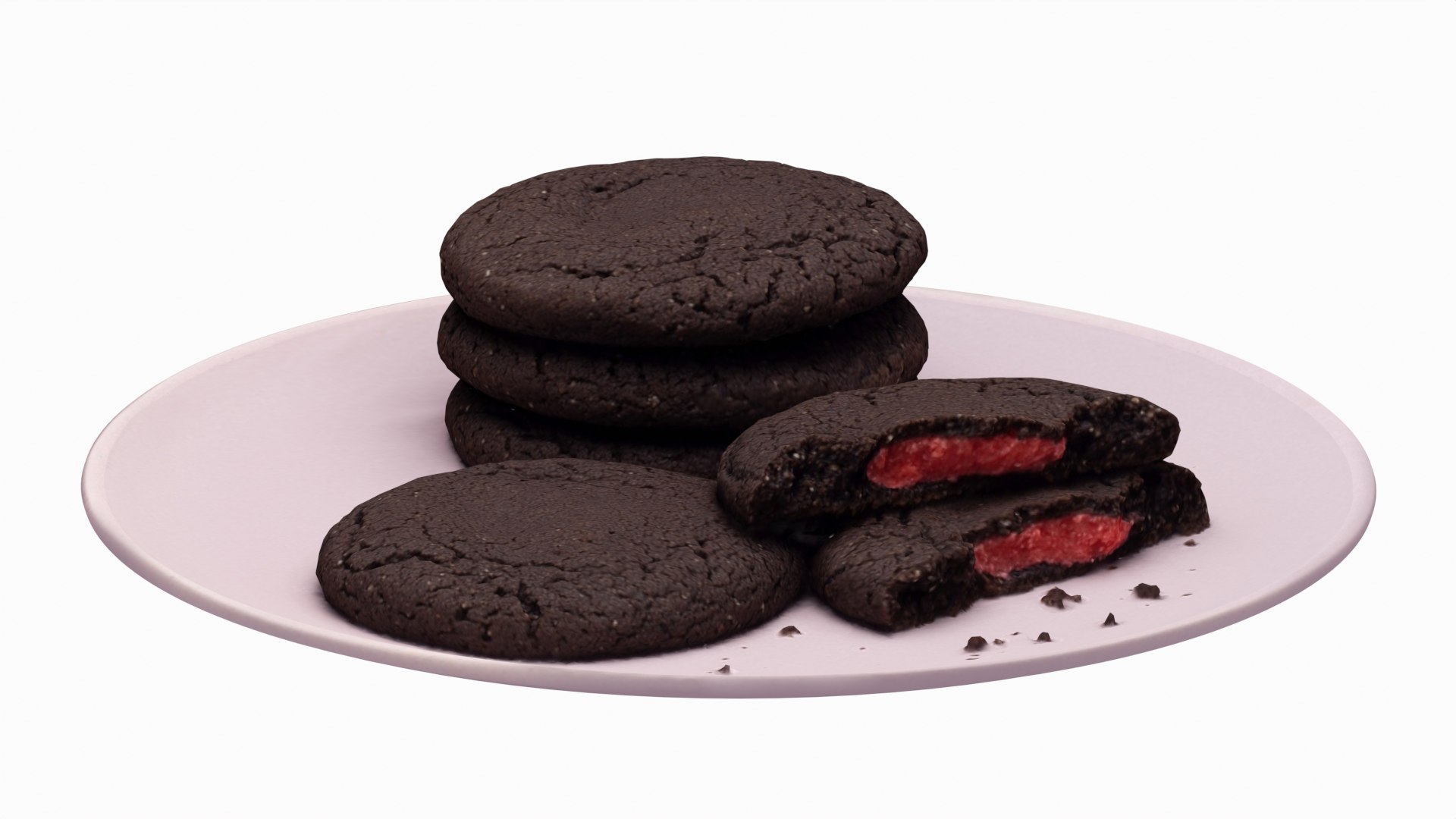 3D Dark Chocolate Cookie model https://p.turbosquid.com/ts-thumb/ex/wBoZFM/U9/darkchocolatecookie_12/png/1778803209/1920x1080/fit_q87/fc8930258333edbb9d3a2dc07a8ce3008ba34d66/darkchocolatecookie_12.jpg
