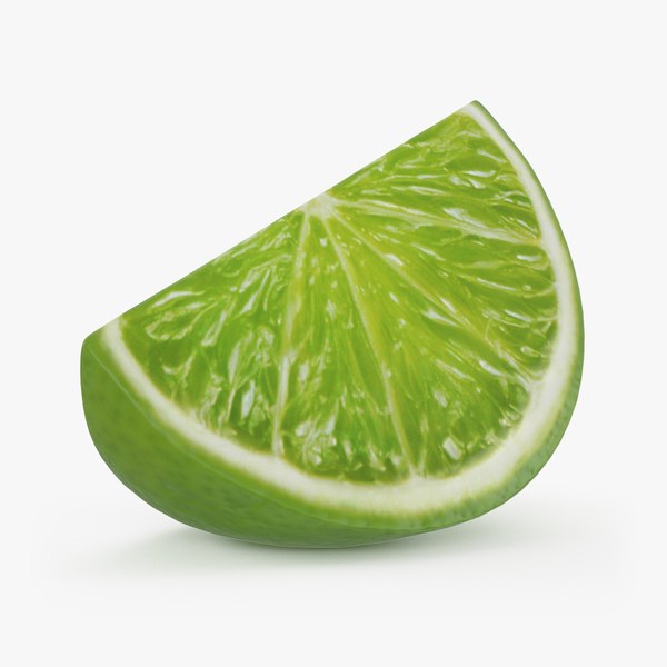 realistic small lime slice 3D model