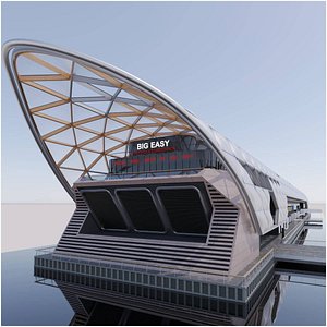Crossrail Place Station Building 3D model