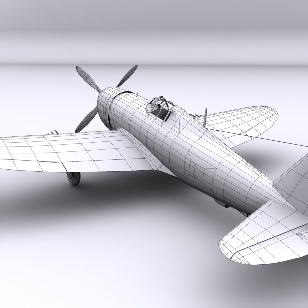 3d P-47 Thunderbolt Fighter P-47d Model