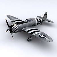 P-47D Thunderbolt Razorback - 83 Fighter Squadron 1944