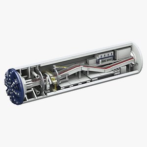 tunnel boring machine 3D model