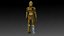 C3PO 3D-Modell Humanoide KI Star Wars