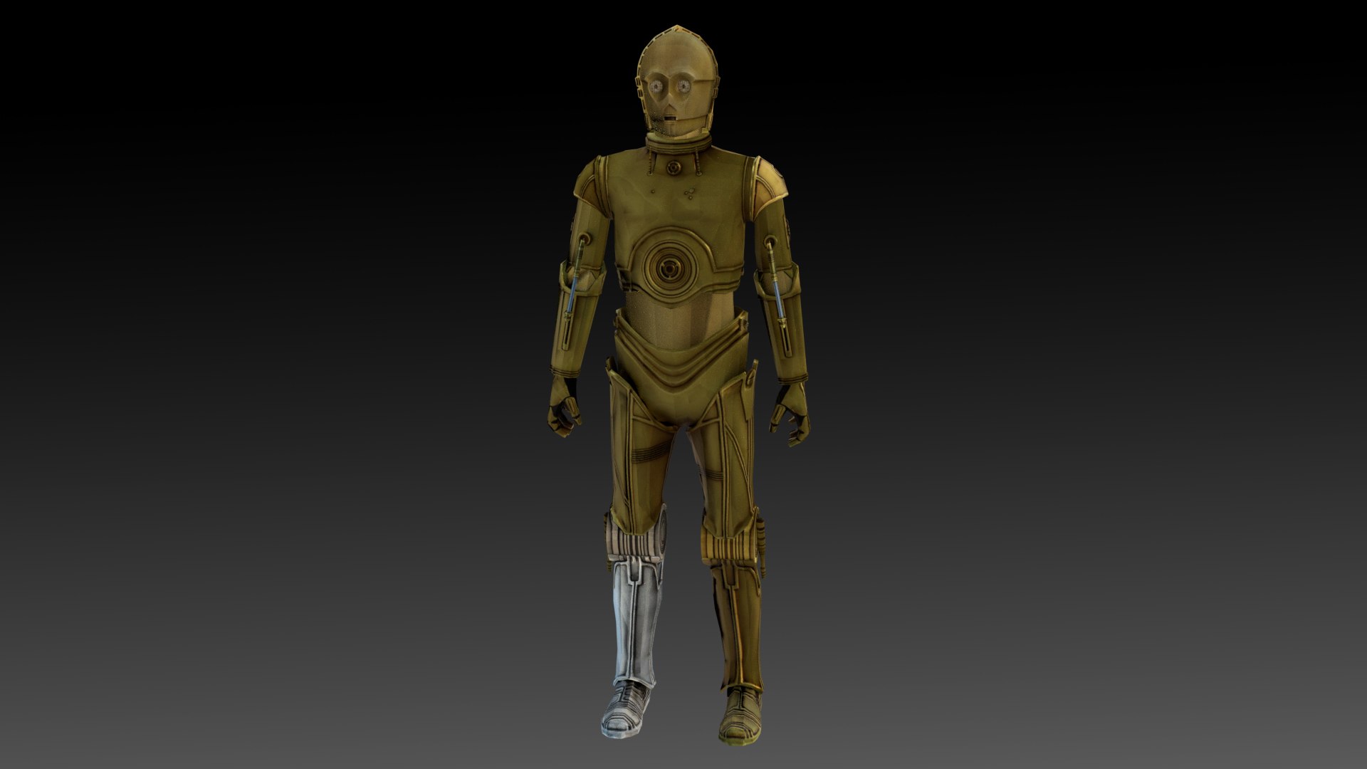 C3PO 3D Model  Humanoid AI Star Wars 3D model https://p.turbosquid.com/ts-thumb/ey/2xF4qT/NN/1/jpg/1740957398/1920x1080/fit_q87/898190b538a2c64fa647798360cb3389022f045a/1.jpg