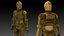 C3PO 3D-Modell Humanoide KI Star Wars