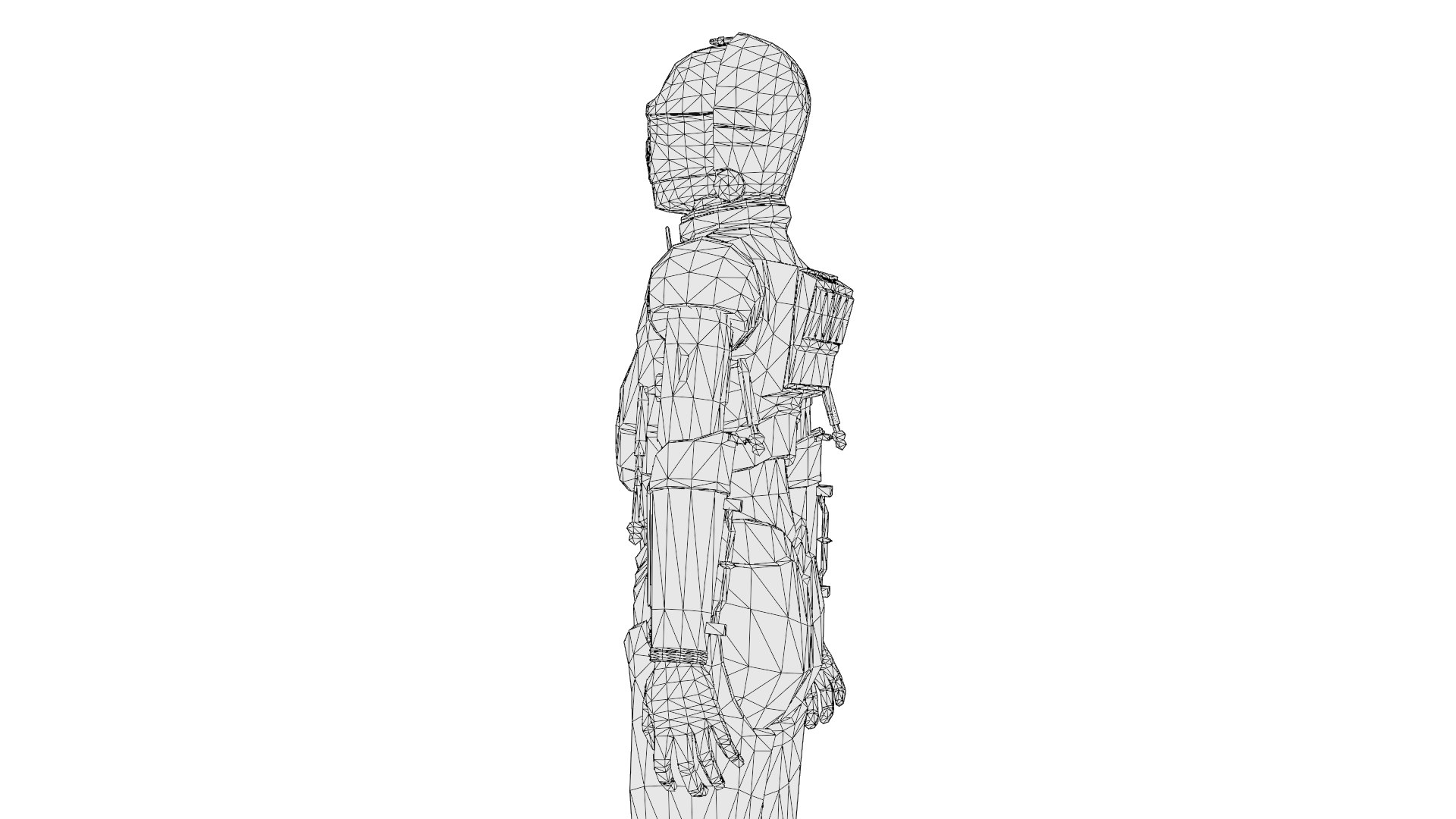 C3PO 3D Model  Humanoid AI Star Wars 3D model https://p.turbosquid.com/ts-thumb/ey/2xF4qT/bq/wire10/png/1740957499/1920x1080/fit_q87/b83be1037263f525f1e288786d2db805f441407d/wire10.jpg