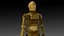 C3PO 3D-Modell Humanoide KI Star Wars