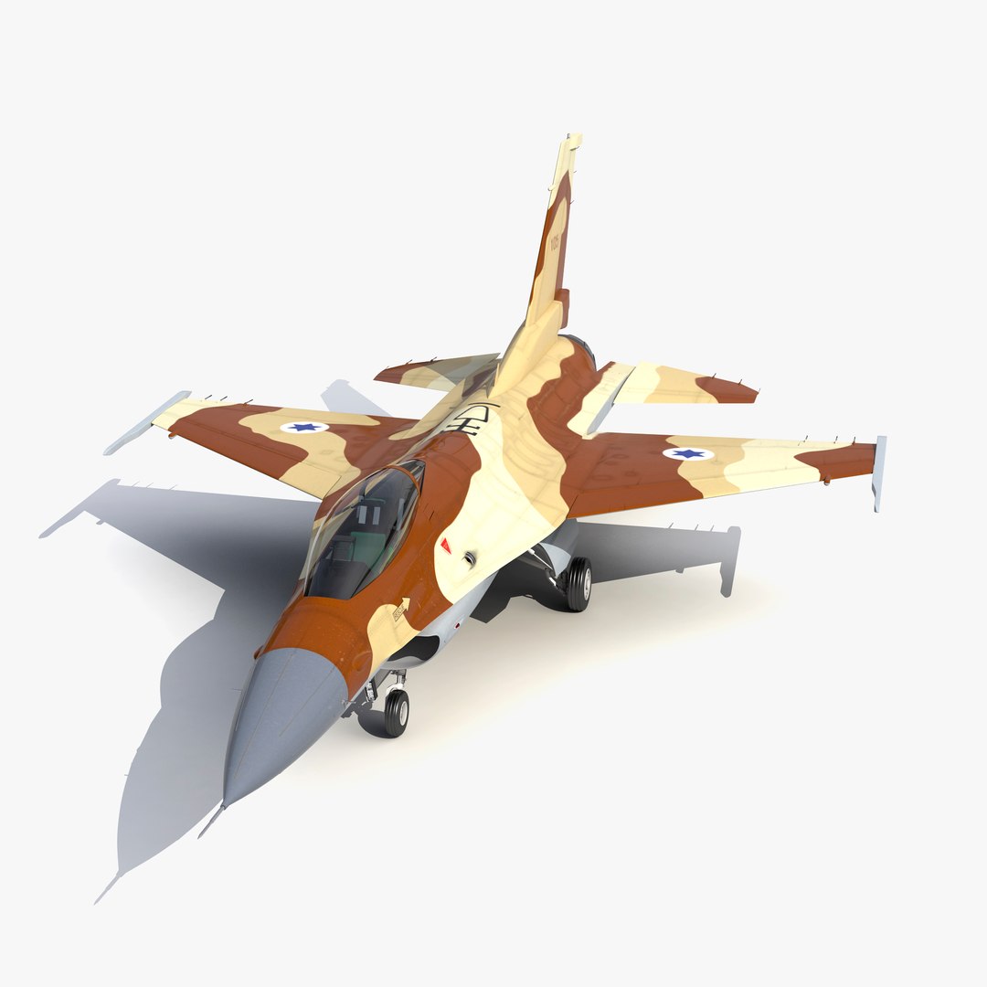 Fighter F-16 Fighting Falcon Israel 3D Model 3D model preview