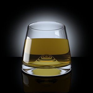 3d model whisky glass