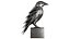 Metal sculpture of a crow 3D model
