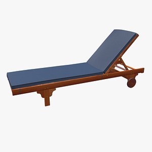 Outdoor Lounge Chair PBR 3D model