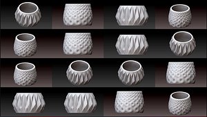 50 Pots for 3d printing