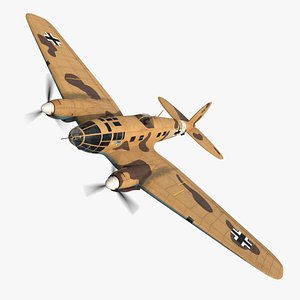 3D heinkel 111 bomber vg model