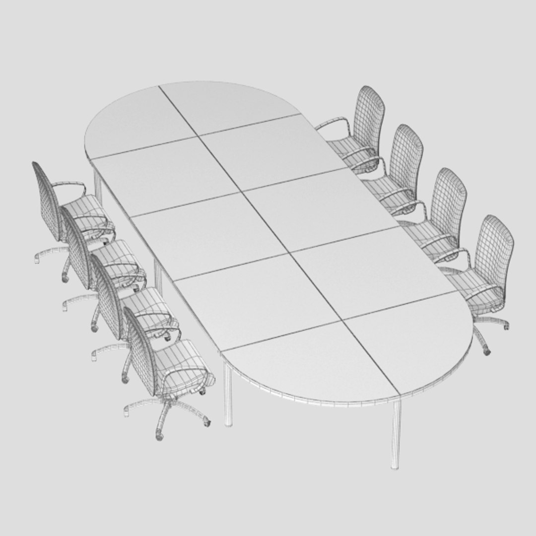 3d Model Table Conference