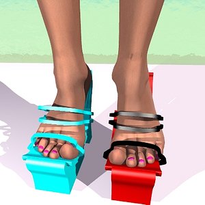 3d 3ds heel mule