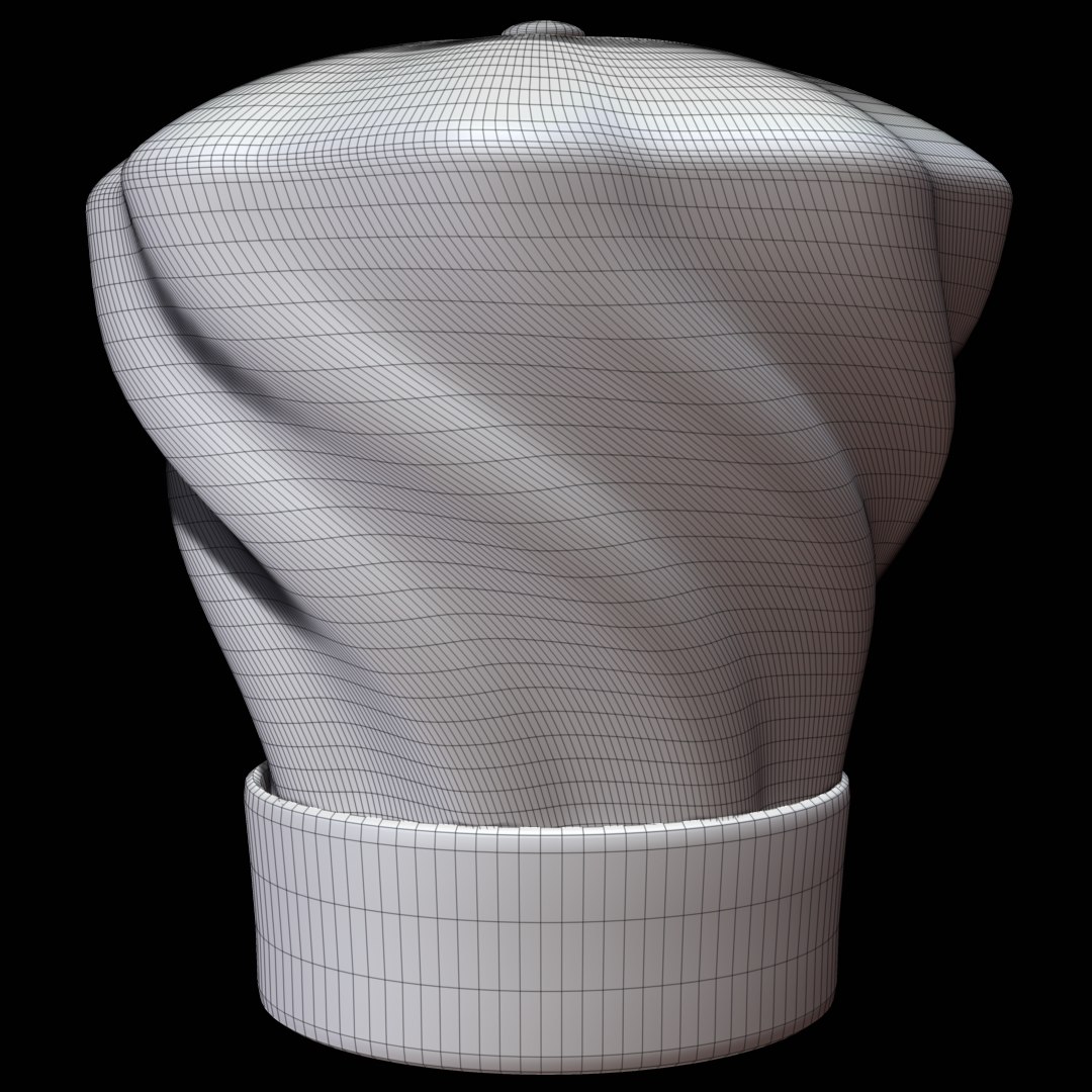 3d Model Chef Hat