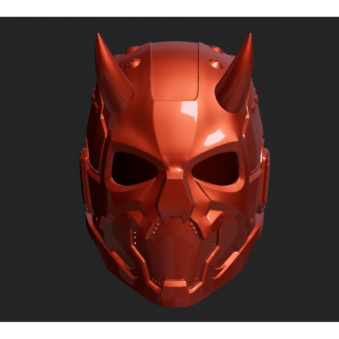 3D Cyber Demon Helmet model - TurboSquid 2079836