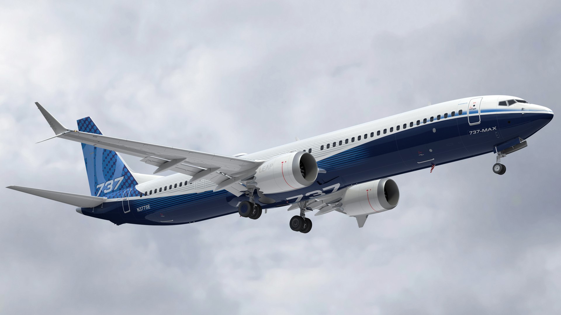 Boeing 737-10 MAX with Animation 3D model - TurboSquid 2163213