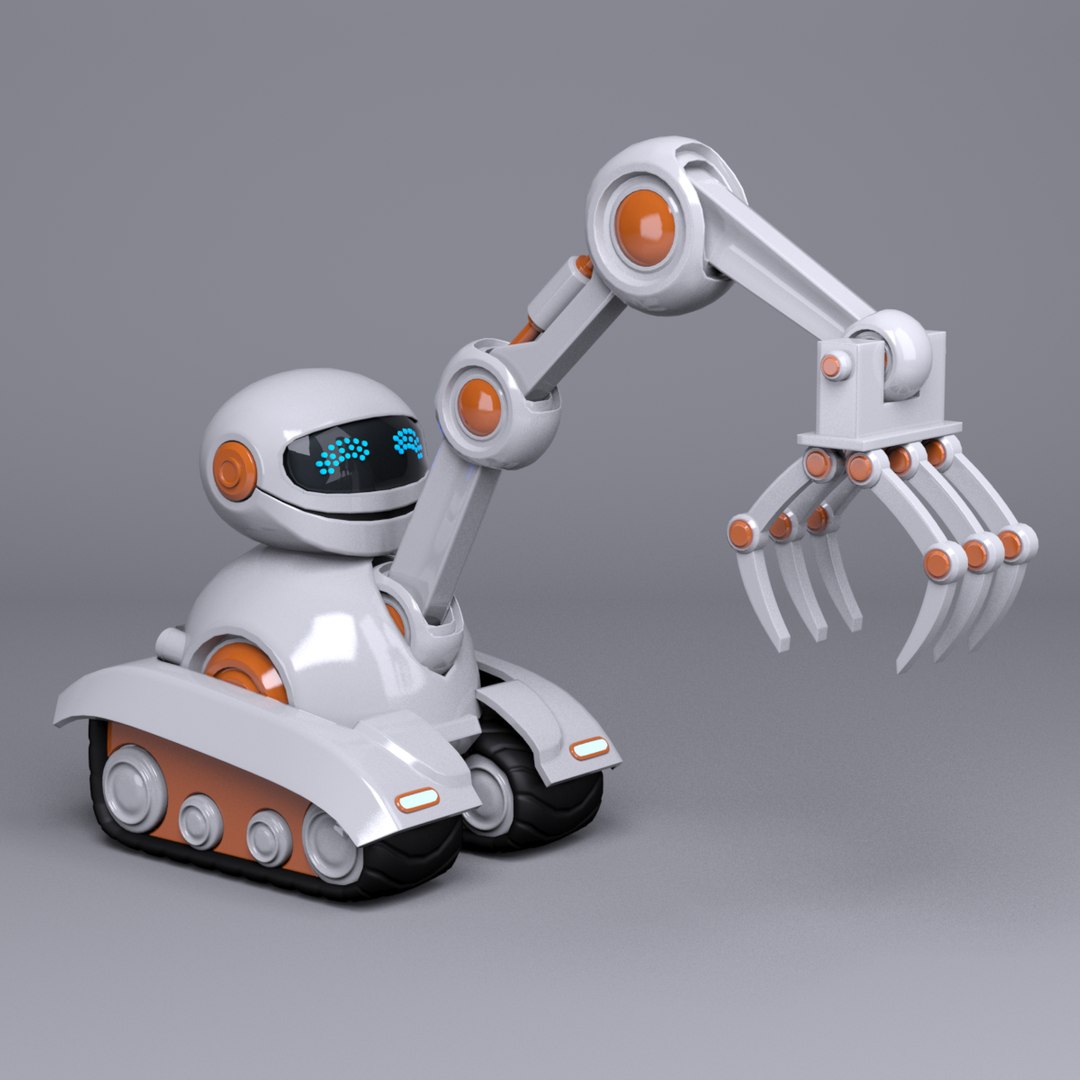 robot character loader 3d model