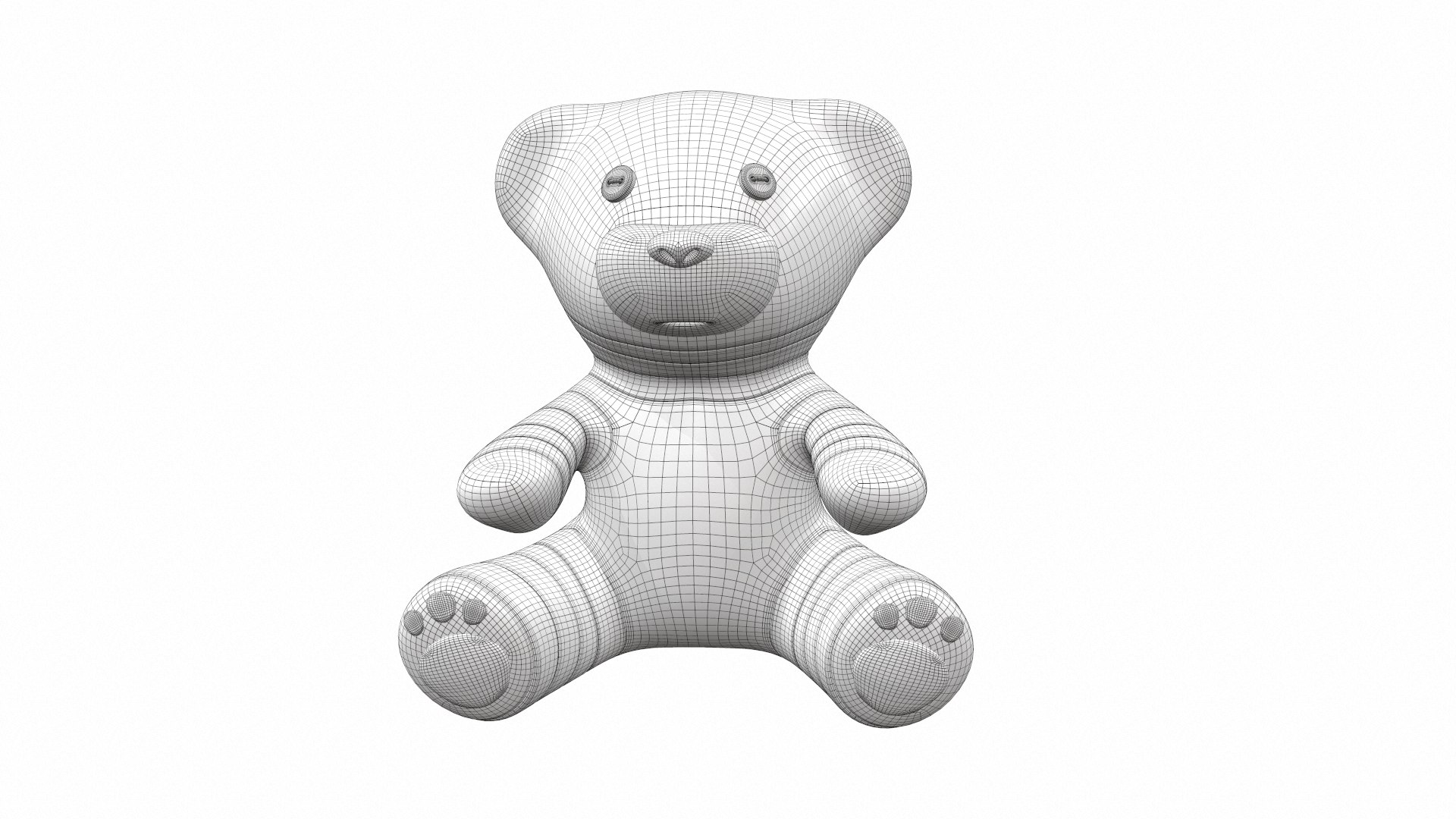 3D Model Plush Toy Bear 4 TurboSquid 2109502