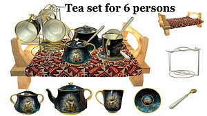 Tea-set 3D model