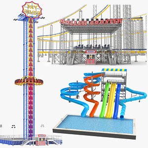 Detailed Three Amusement Park Games