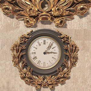 3D classic clock max